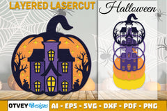 Halloween Pumpkin Decor Laser Cut SVG Bundle 12 - CraftNest - Digital Crafting and Art