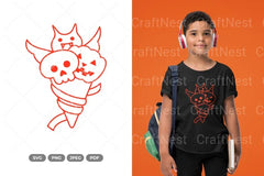 Halloween Ice Cream SVG Bundle - CraftNest - Digital Crafting and Art