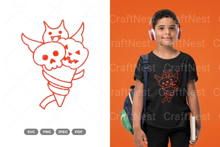 Halloween Ice Cream SVG Bundle - CraftNest - Digital Crafting and Art