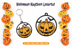 Halloween Keychain Lasercut SVG Bundle - CraftNest - Digital Crafting and Art