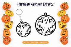 Halloween Keychain Lasercut SVG Bundle Clipart - CraftNest - Digital Crafting and Art