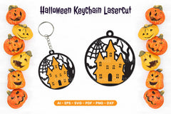 Halloween Keychain Lasercut SVG Bundle - CraftNest - Digital Crafting and Art