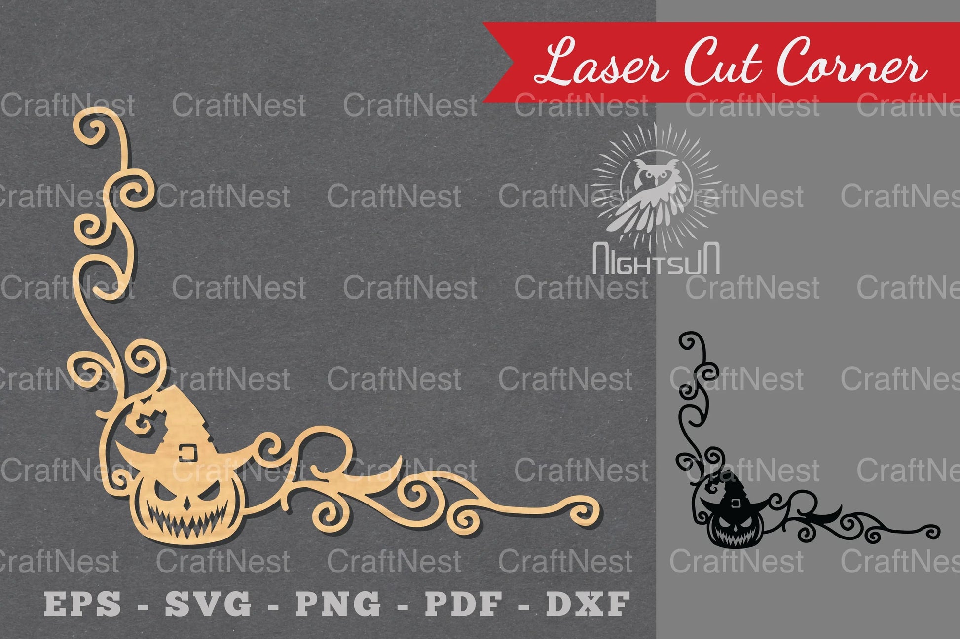 Halloween Laser Cut Corner Clipart Bundle - CraftNest - Digital Crafting and Art