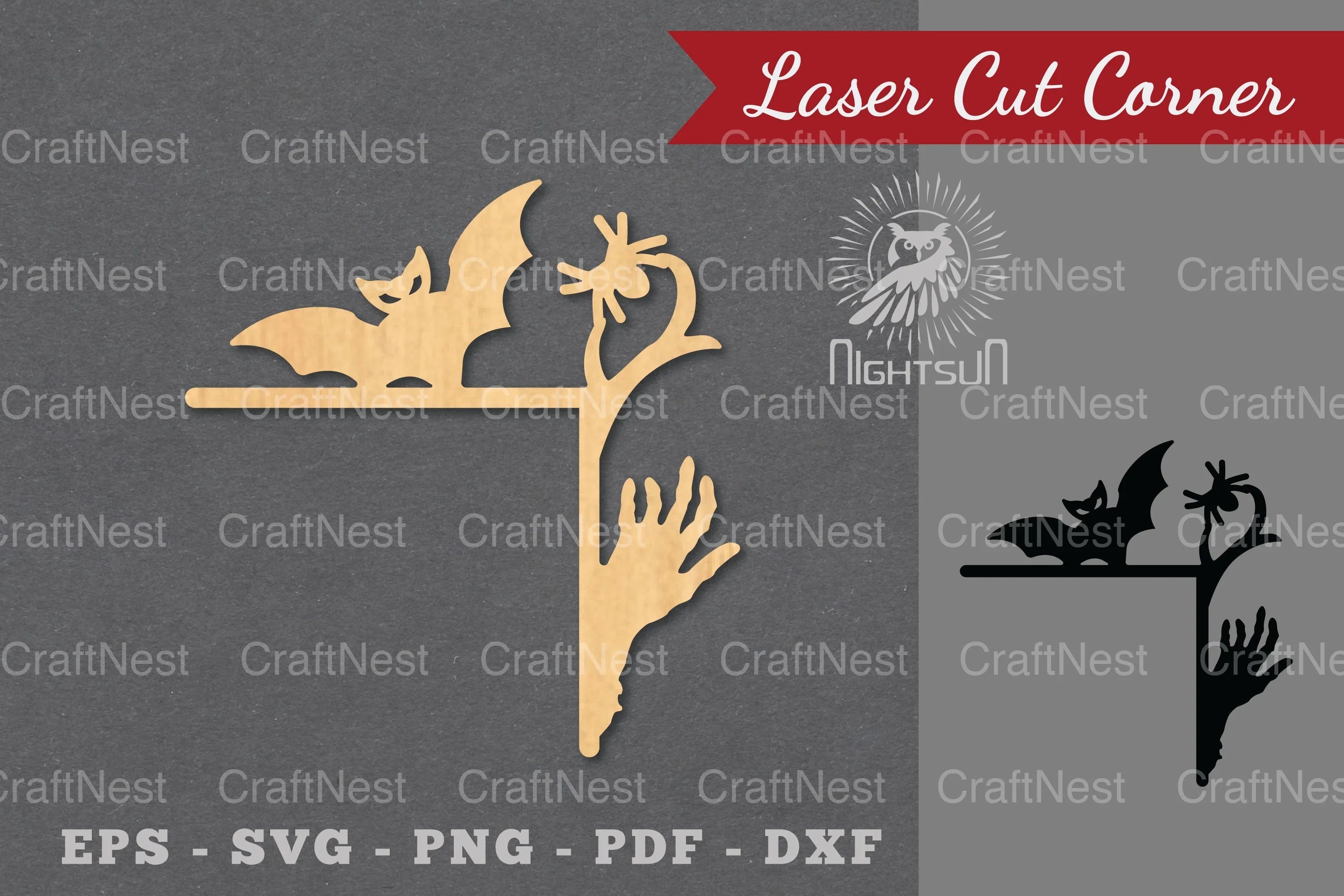 Halloween Laser Cut Corner SVG Bundle - CraftNest - Digital Crafting and Art