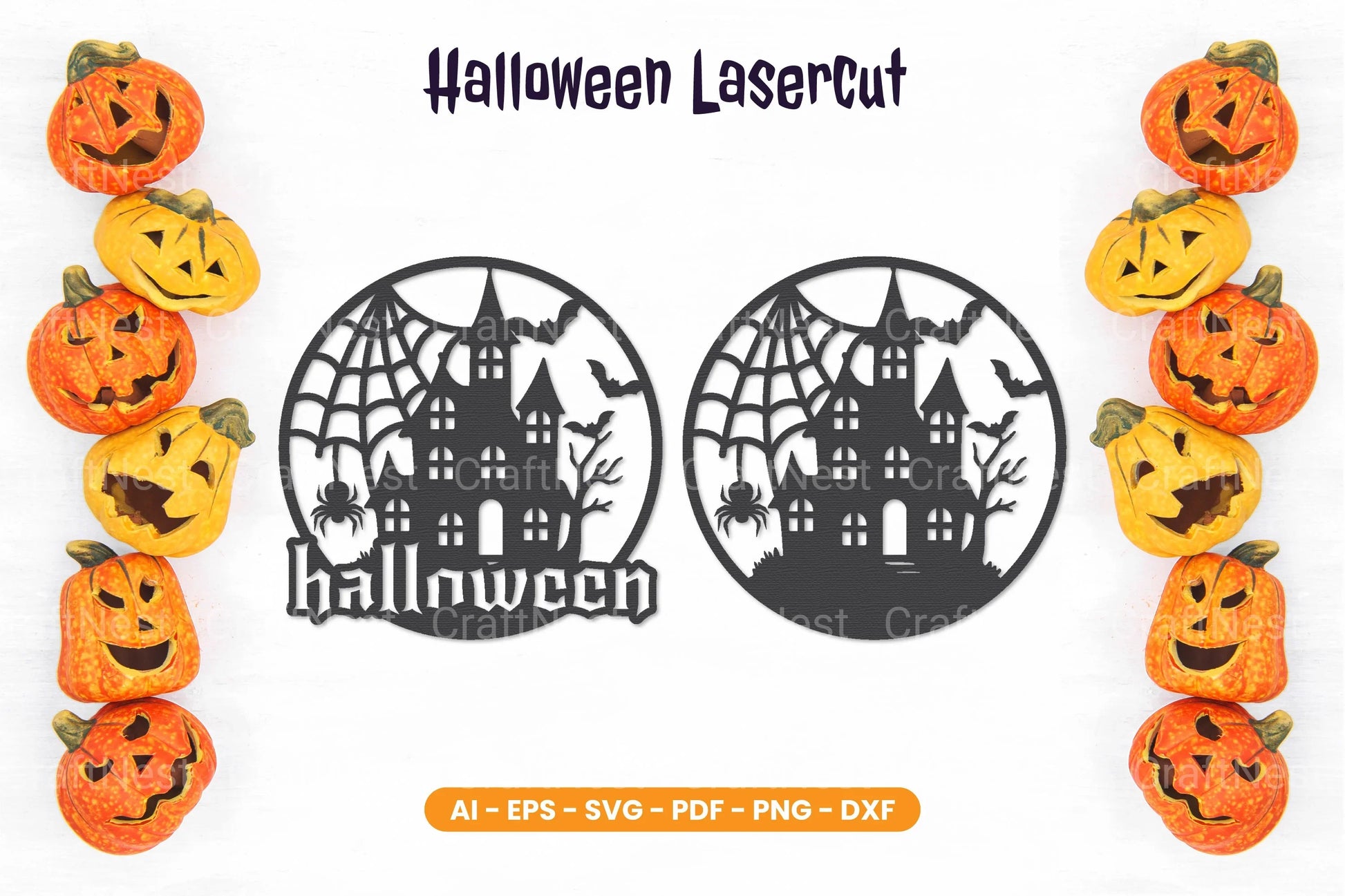 Halloween Lasercut SVG Bundle - CraftNest - Digital Crafting and Art