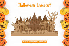 Halloween Lasercut SVG Bundle - CraftNest - Digital Crafting and Art