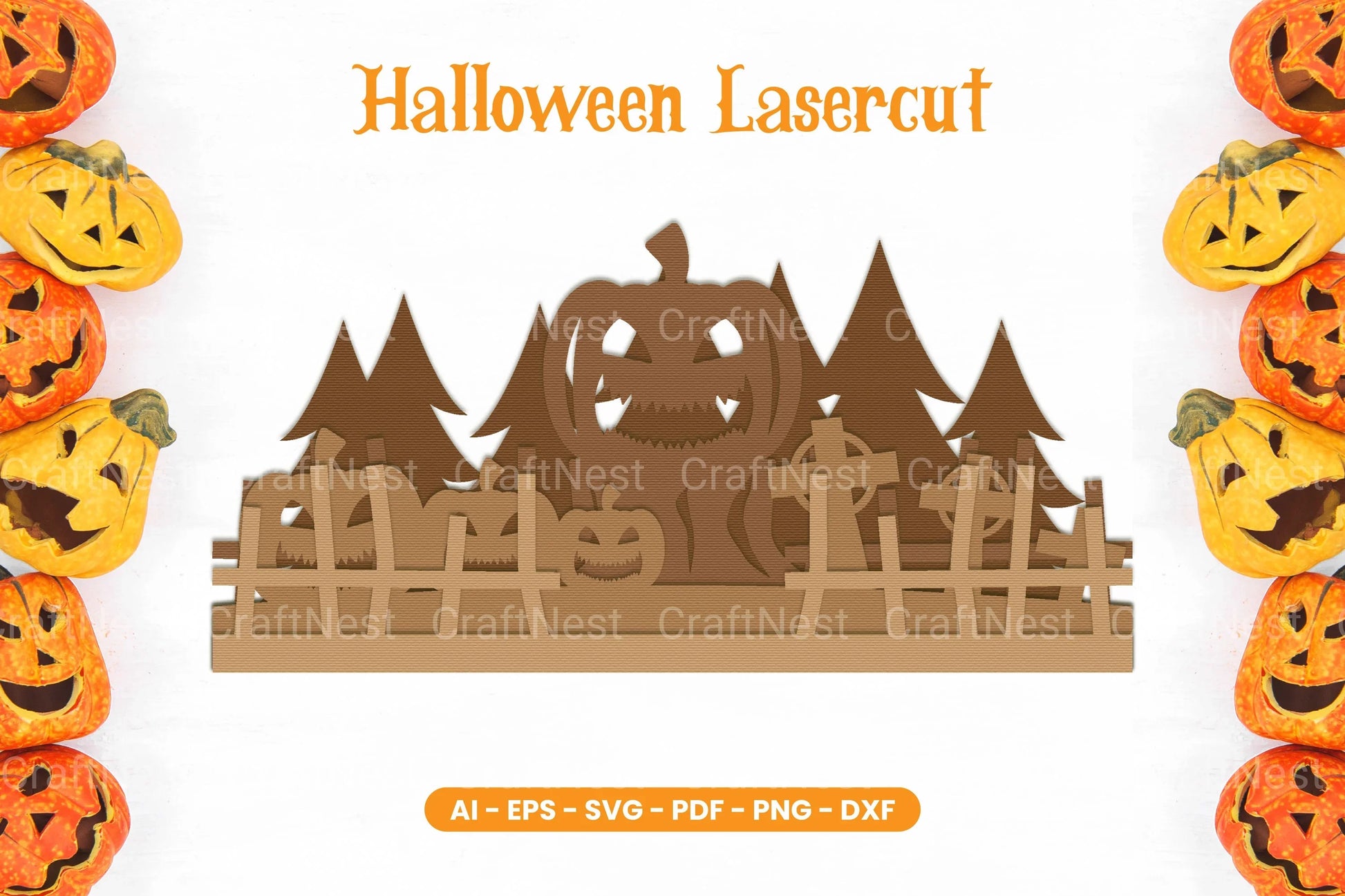 Halloween Lasercut SVG Bundle - CraftNest - Digital Crafting and Art