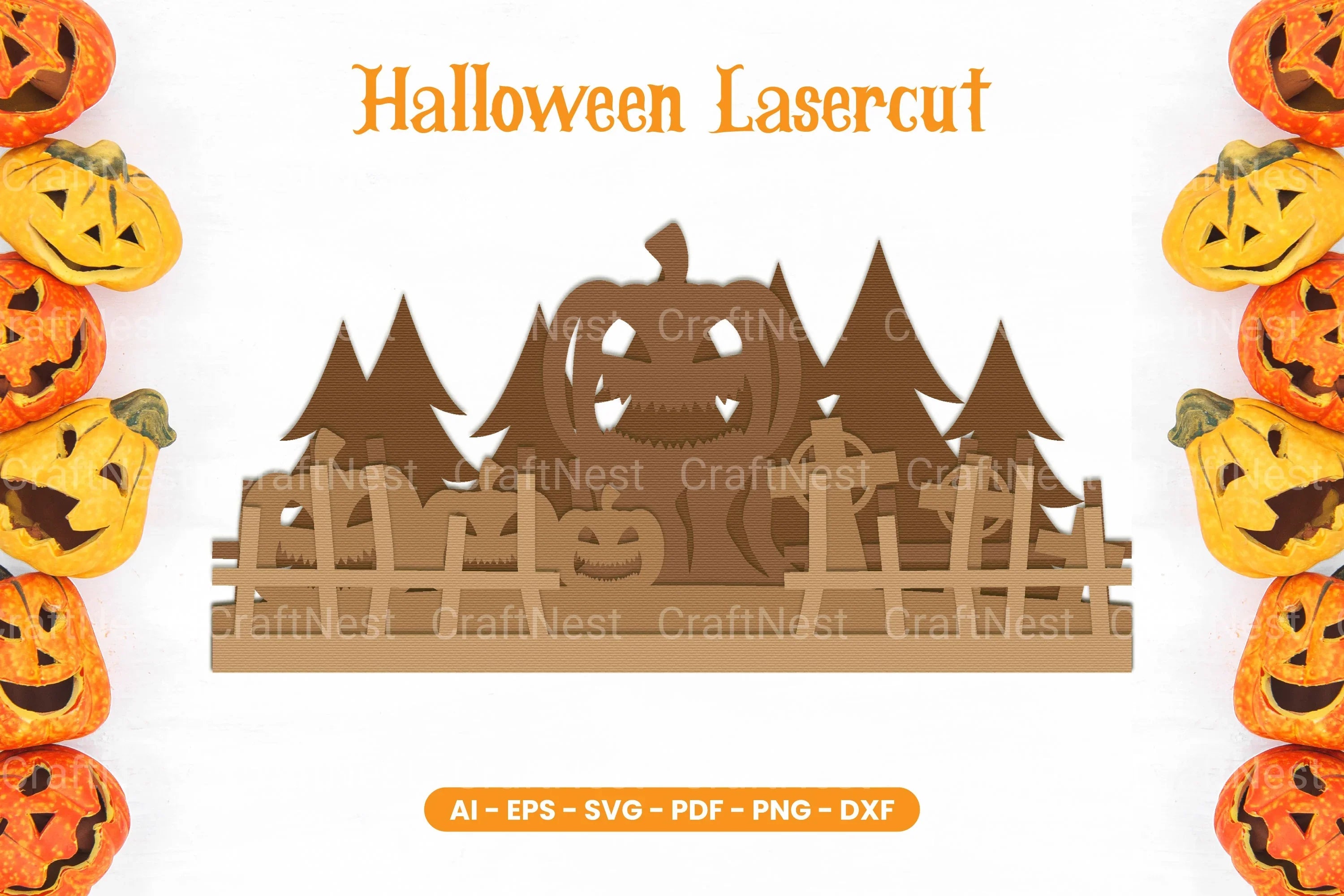 Halloween Lasercut SVG Bundle - CraftNest - Digital Crafting and Art