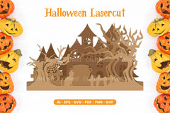 Halloween Lasercut SVG Bundle - CraftNest - Digital Crafting and Art