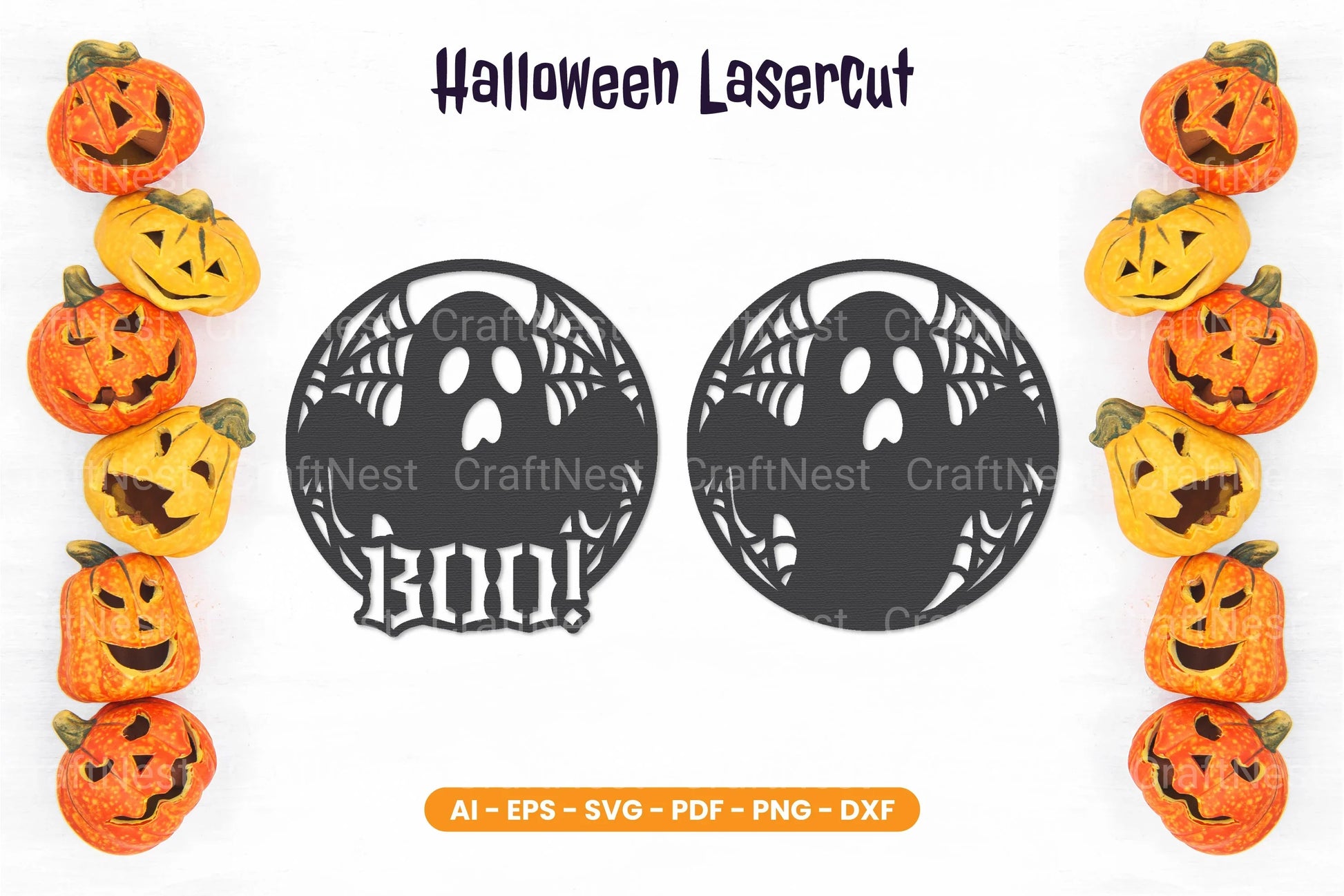 Halloween Lasercut SVG Bundle - CraftNest - Digital Crafting and Art