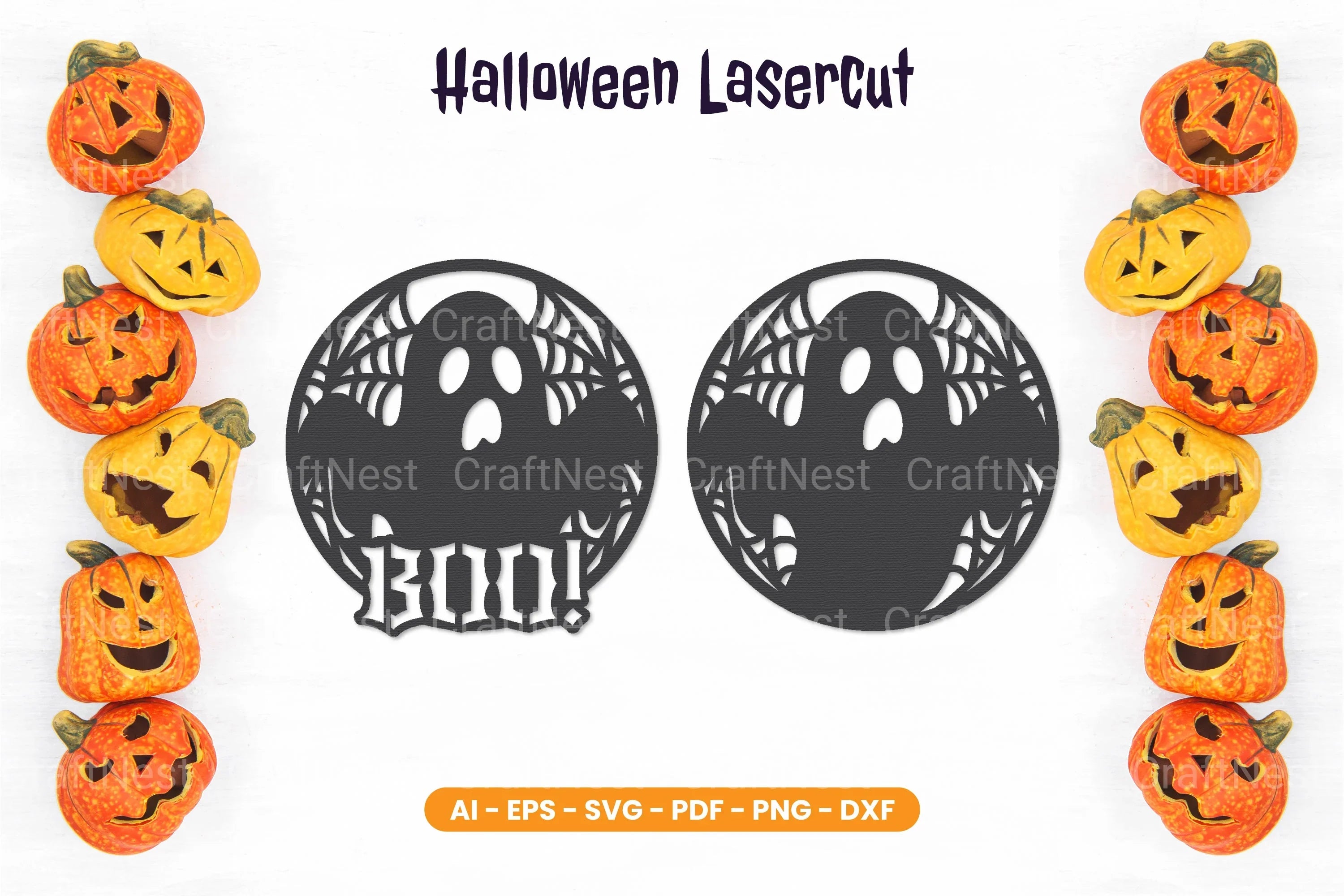 Halloween Lasercut SVG Bundle - CraftNest - Digital Crafting and Art