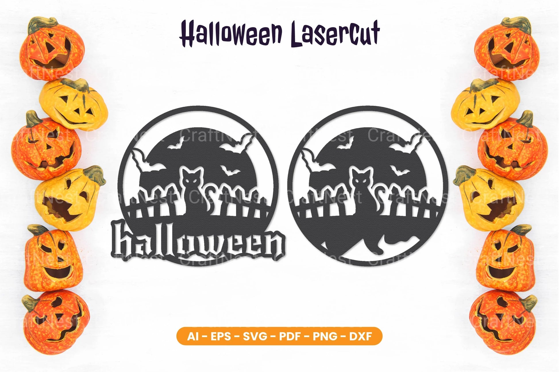 Halloween Lasercut SVG Bundle - CraftNest - Digital Crafting and Art
