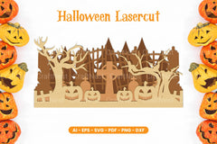 Halloween Lasercut SVG Bundle - CraftNest - Digital Crafting and Art