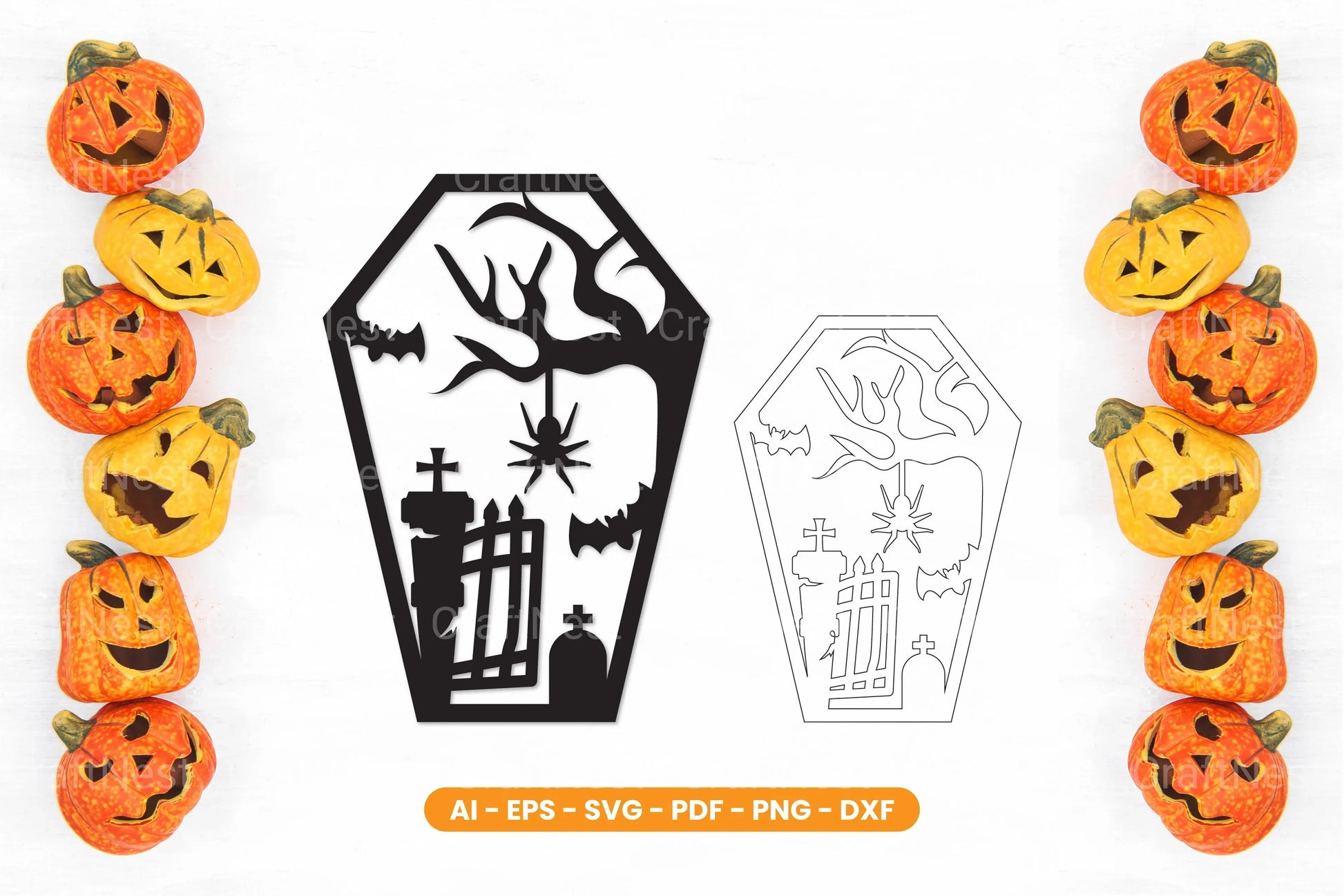 Halloween Lasercut SVG Bundle - CraftNest - Digital Crafting and Art