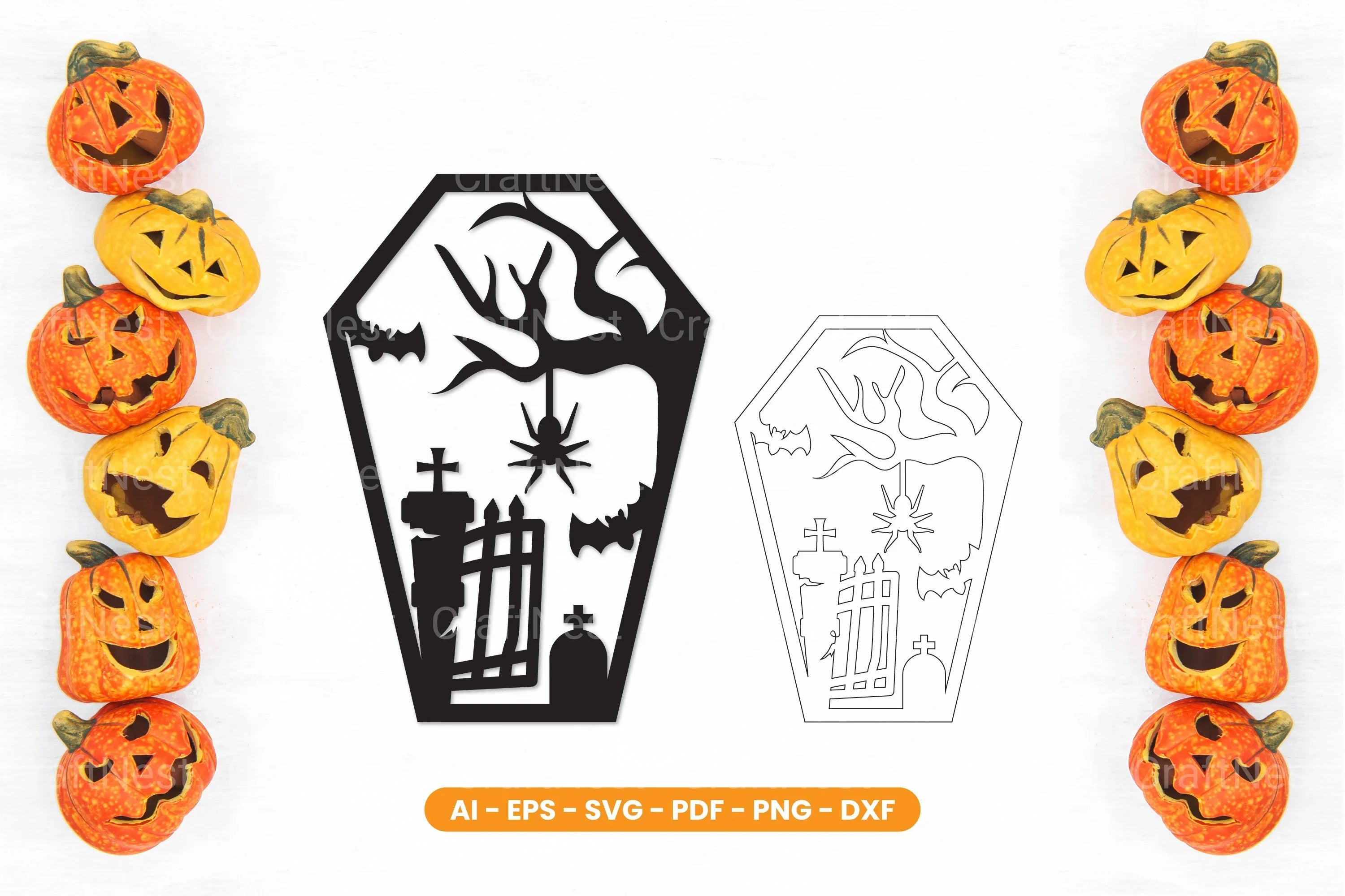 Halloween Lasercut SVG Bundle - CraftNest - Digital Crafting and Art