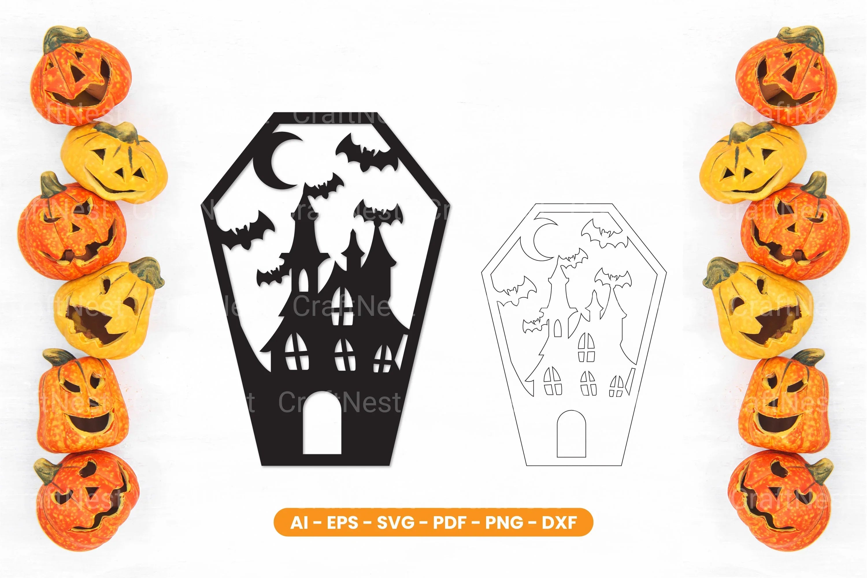 Halloween Lasercut SVG Bundle - CraftNest - Digital Crafting and Art