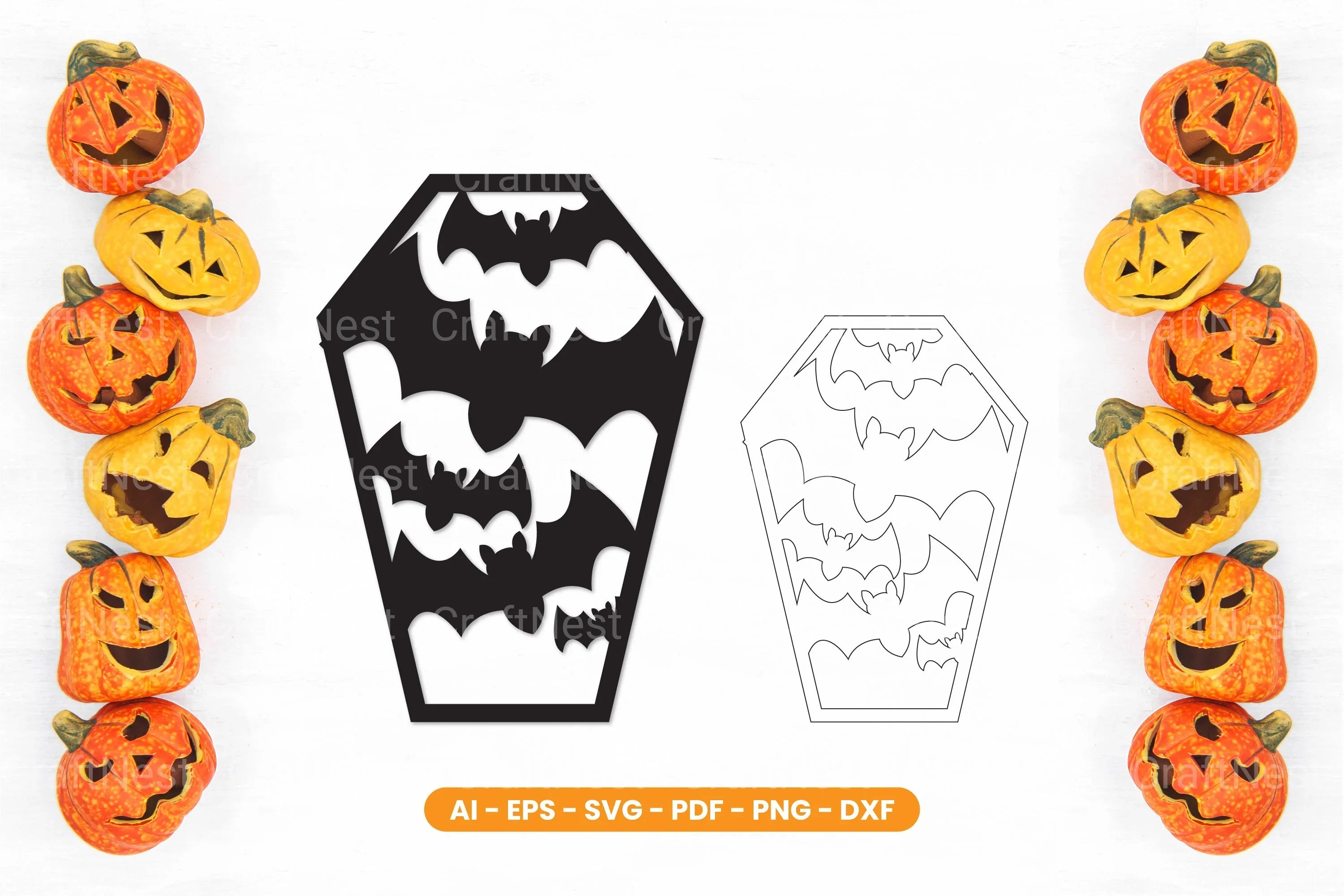 Halloween Lasercut SVG Bundle - CraftNest - Digital Crafting and Art