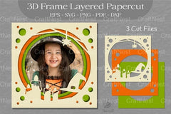 Halloween Layered 3D Frame SVG Bundle - CraftNest - Digital Crafting and Art