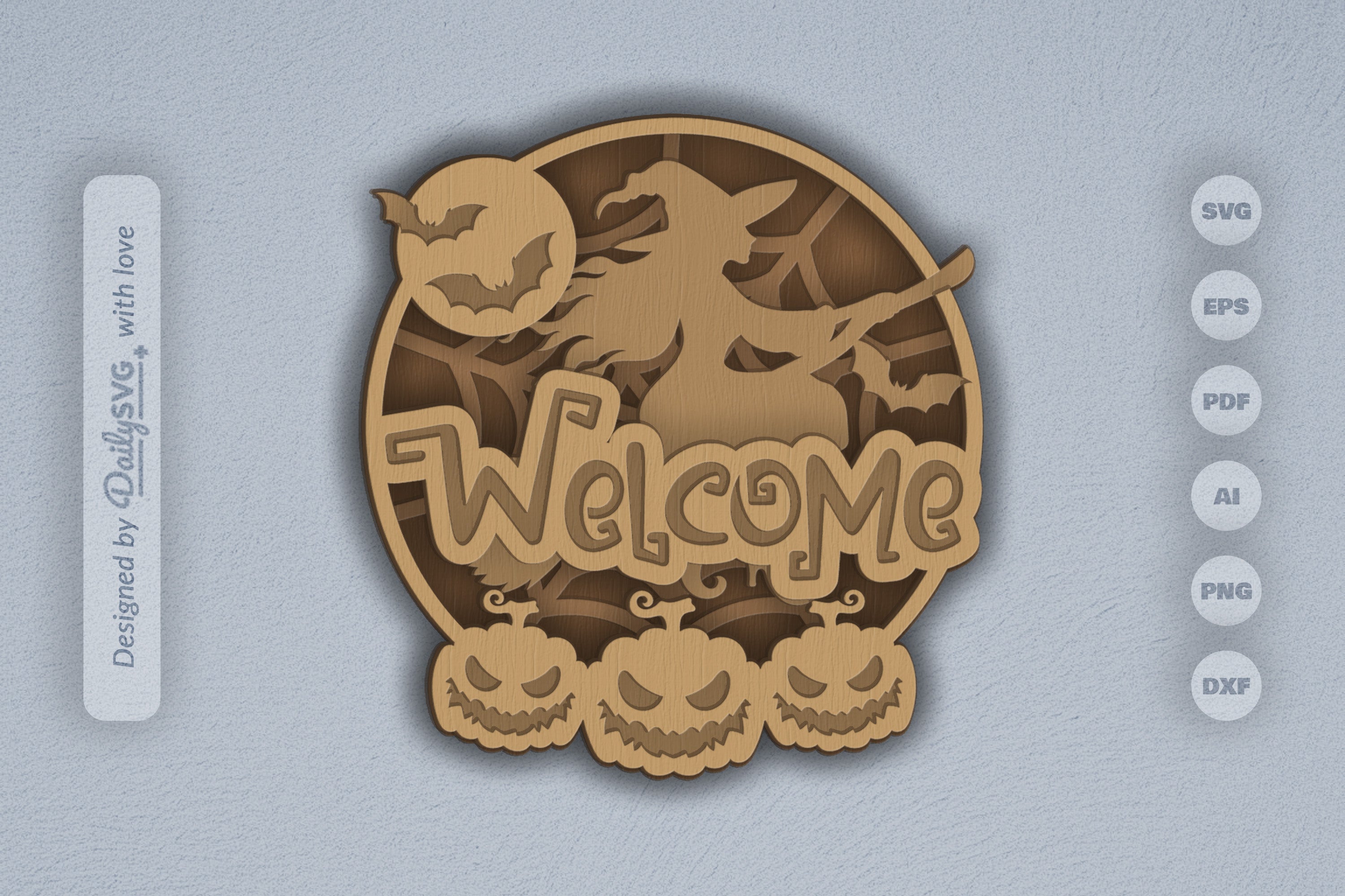 Halloween Laser Cut 3D SVG Bundle