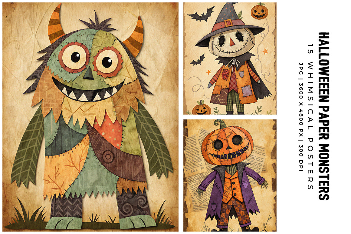 Halloween Paper Monsters