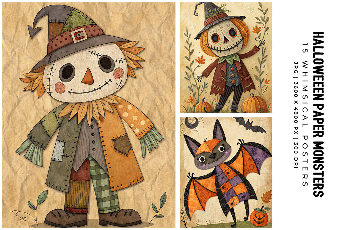 Halloween Paper Monsters