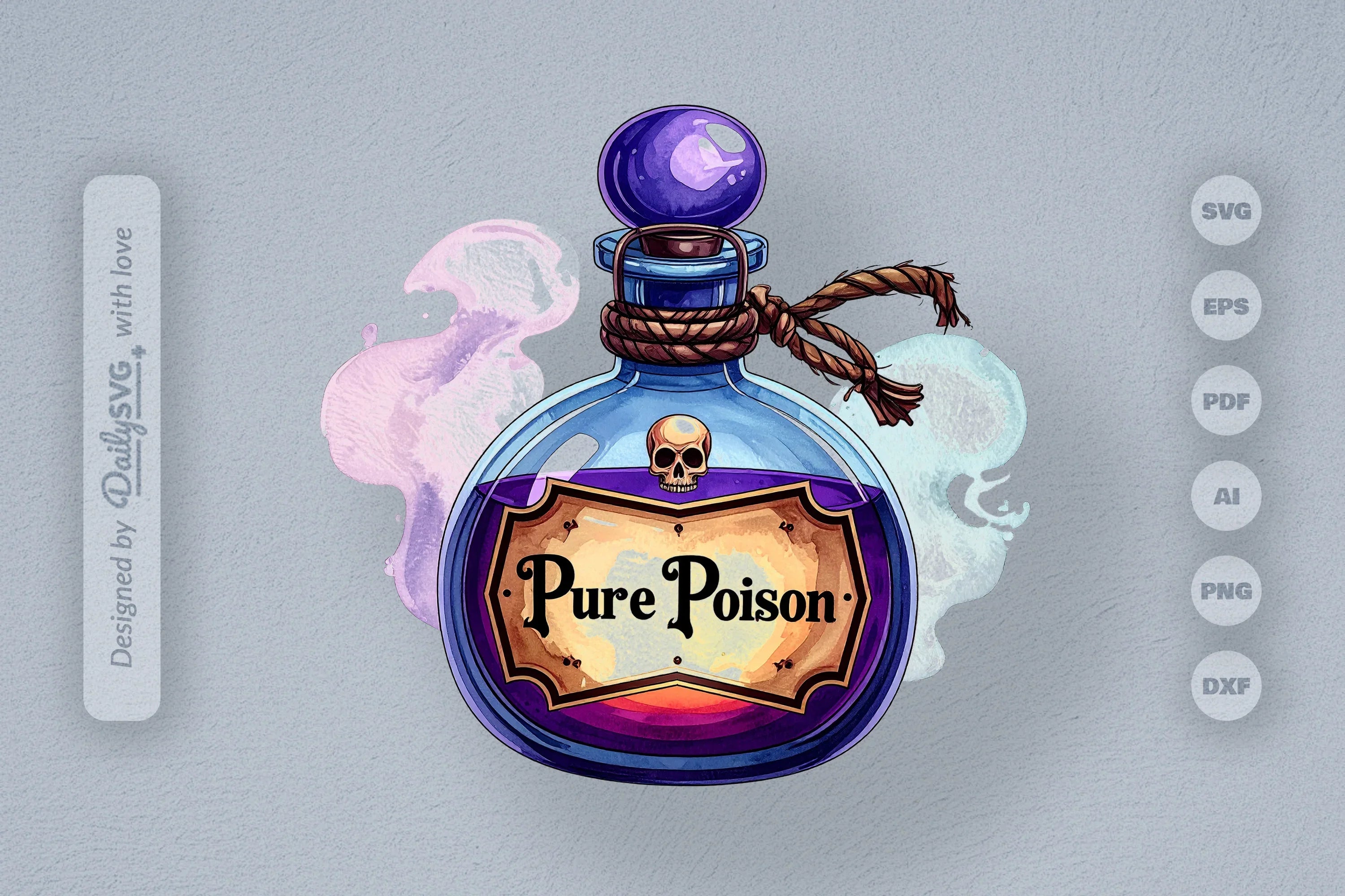 Halloween Poison Bottle Clipart SVG Bundle - CraftNest - Digital Crafting and Art