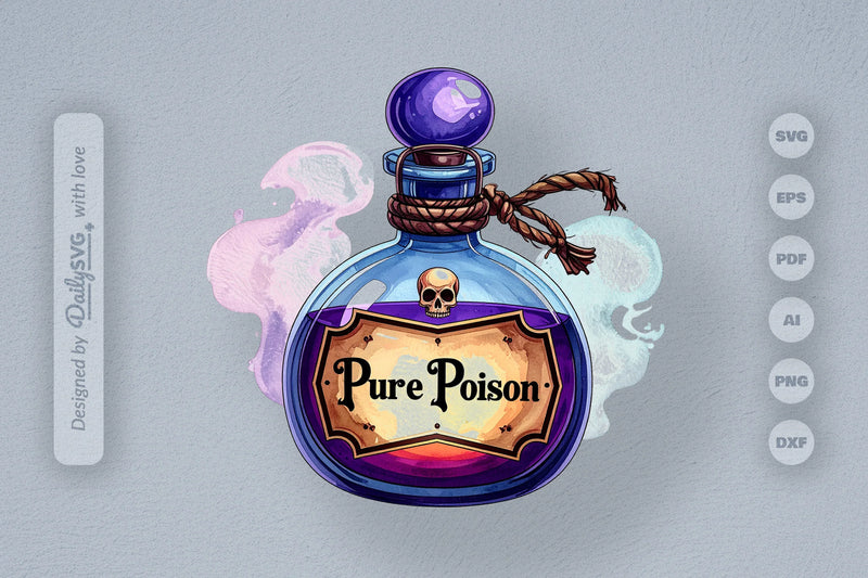 Halloween Poison Bottle Clipart SVG Bundle - CraftNest - Digital Crafting and Art