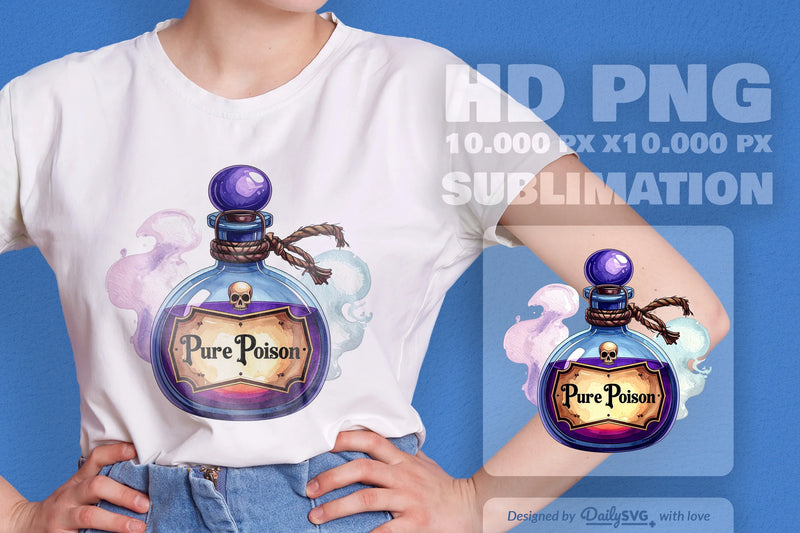 Halloween Poison Bottle Clipart SVG Bundle - CraftNest - Digital Crafting and Art