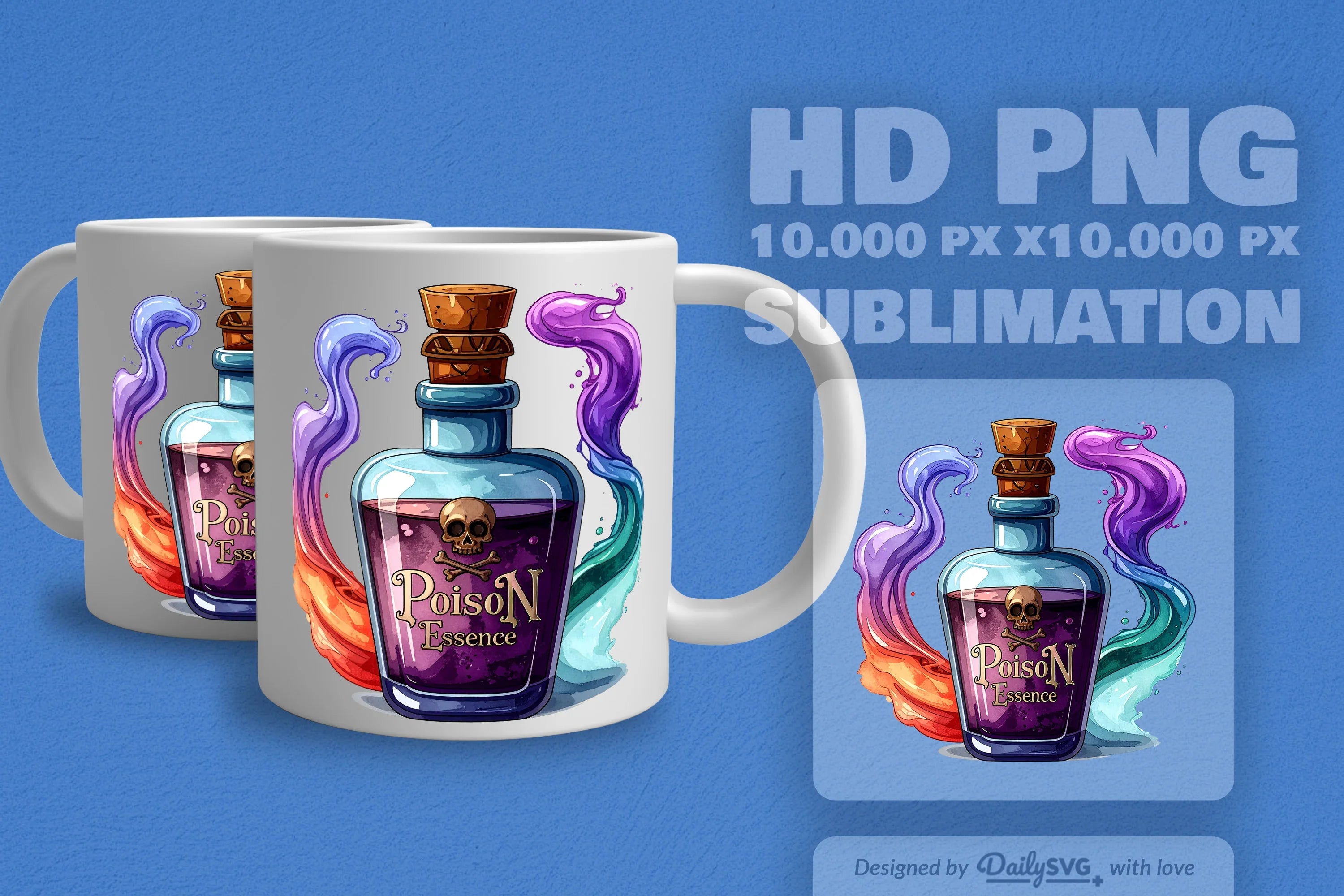 Halloween Poison Bottle Clipart SVG Bundle 7 - CraftNest - Digital Crafting and Art