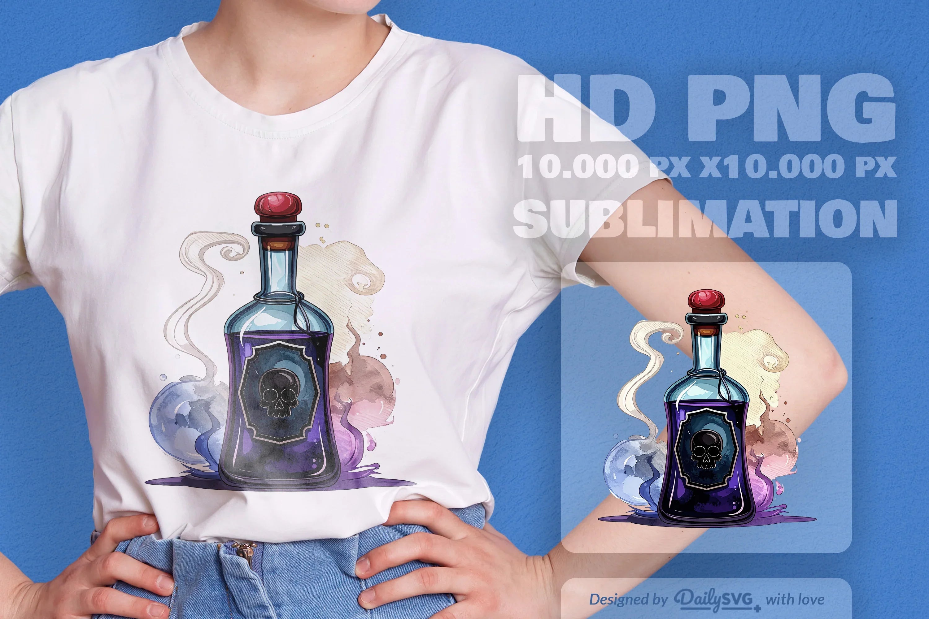 Halloween Poison Bottle Clipart SVG Bundle 4 - CraftNest - Digital Crafting and Art