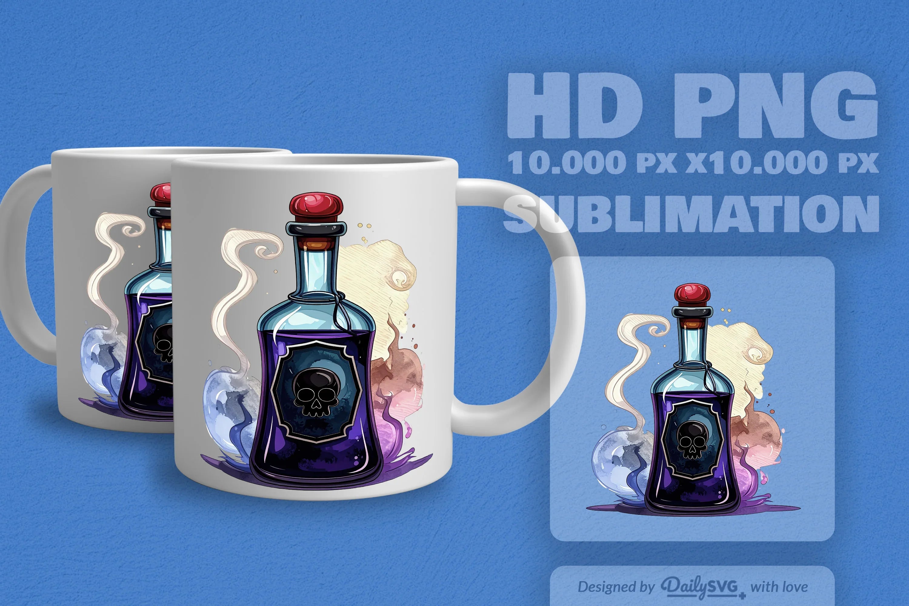 Halloween Poison Bottle Clipart SVG Bundle 4 - CraftNest - Digital Crafting and Art