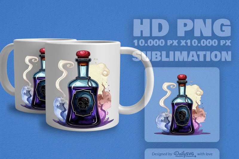 Halloween Poison Bottle Clipart SVG Bundle 4 - CraftNest - Digital Crafting and Art