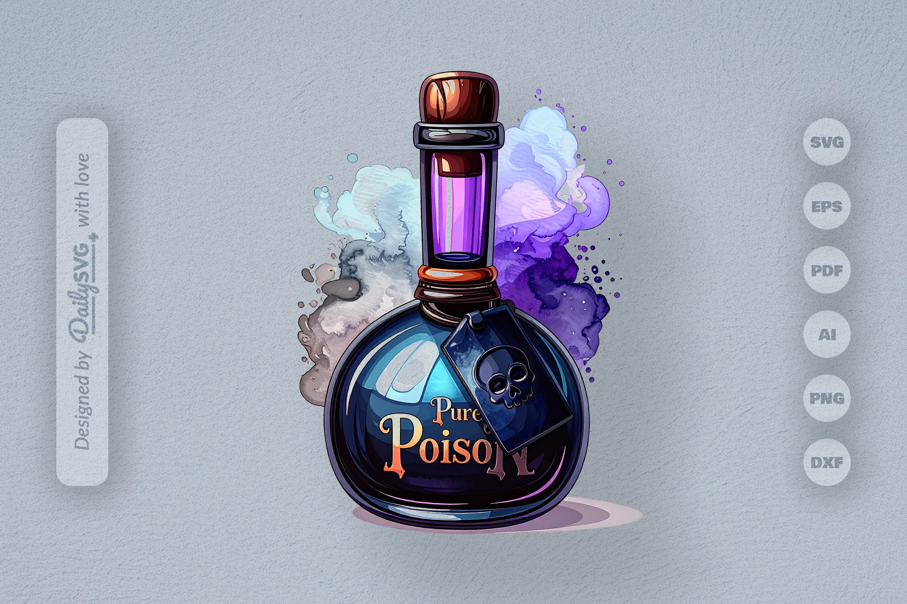 Halloween Poison Bottle Clipart SVG Bundle 3 - CraftNest - Digital Crafting and Art