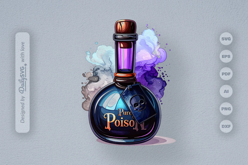 Halloween Poison Bottle Clipart SVG Bundle 3 - CraftNest - Digital Crafting and Art