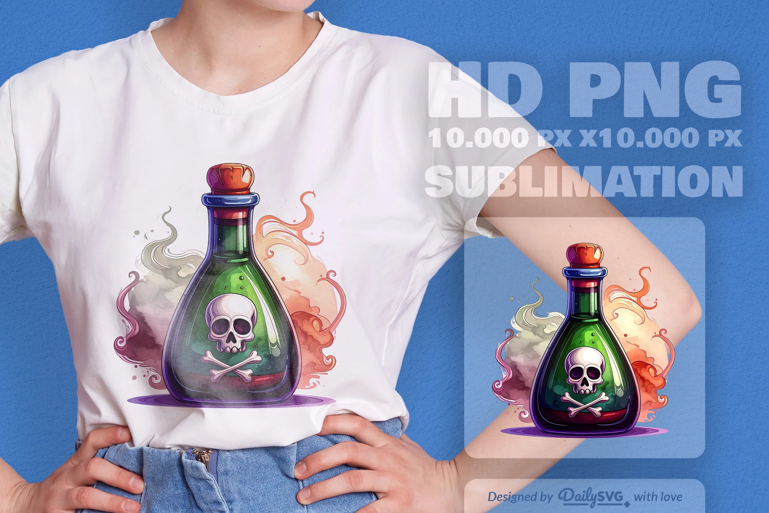 Halloween Poison Bottle Clipart SVG Bundle 8 - CraftNest - Digital Crafting and Art