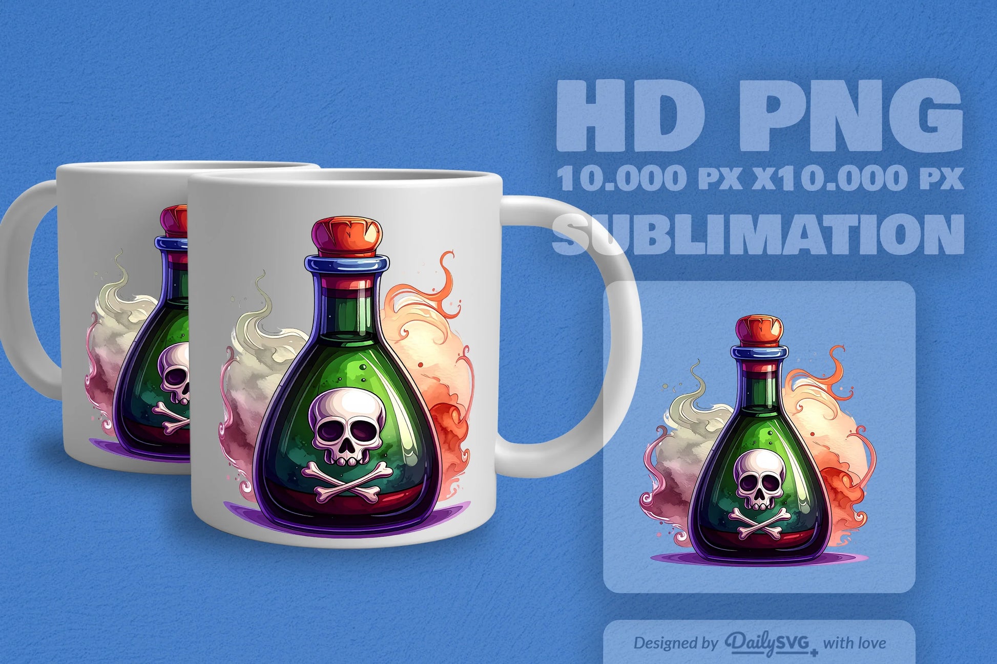 Halloween Poison Bottle Clipart SVG Bundle 8 - CraftNest - Digital Crafting and Art