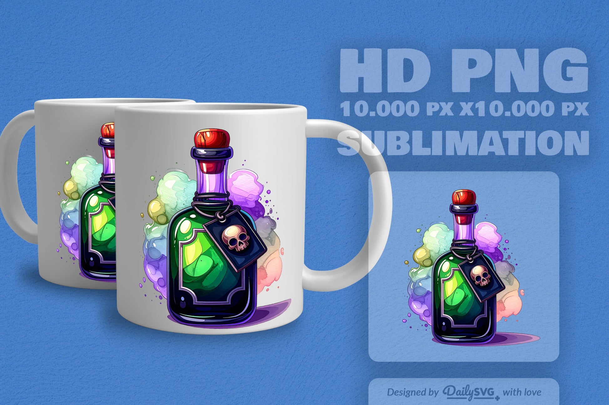 Halloween Poison Bottle Clipart SVG Bundle 5 - CraftNest - Digital Crafting and Art