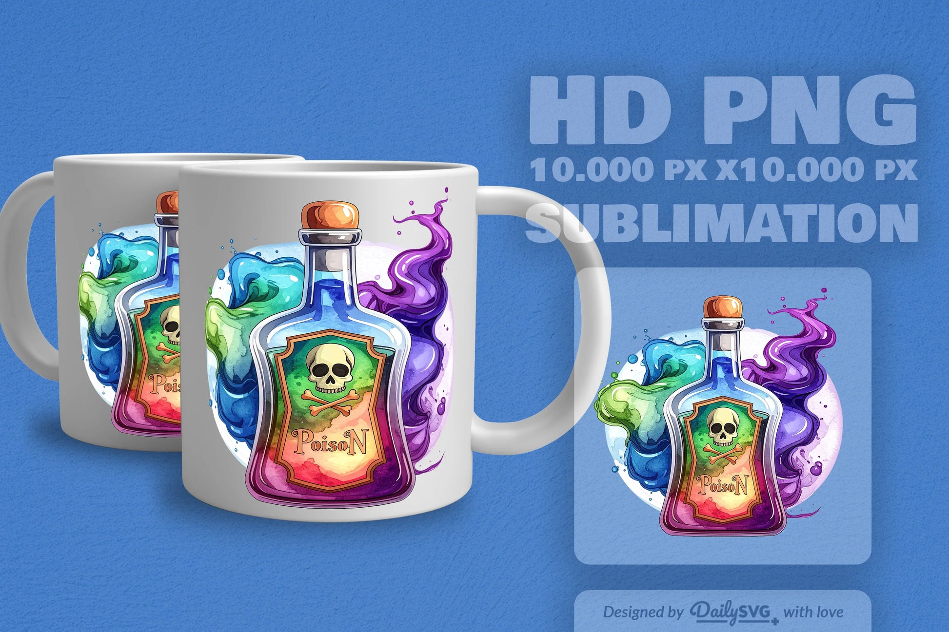 Halloween Poison Bottle Clipart SVG Bundle 9 - CraftNest - Digital Crafting and Art