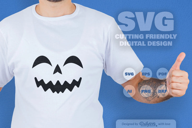 Halloween Pumpkin Face SVG Bundle 3 - CraftNest - Digital Crafting and Art