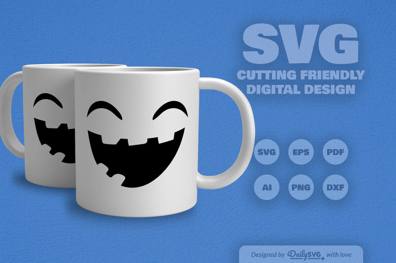 Halloween Pumpkin Face SVG Bundle 7 - CraftNest - Digital Crafting and Art