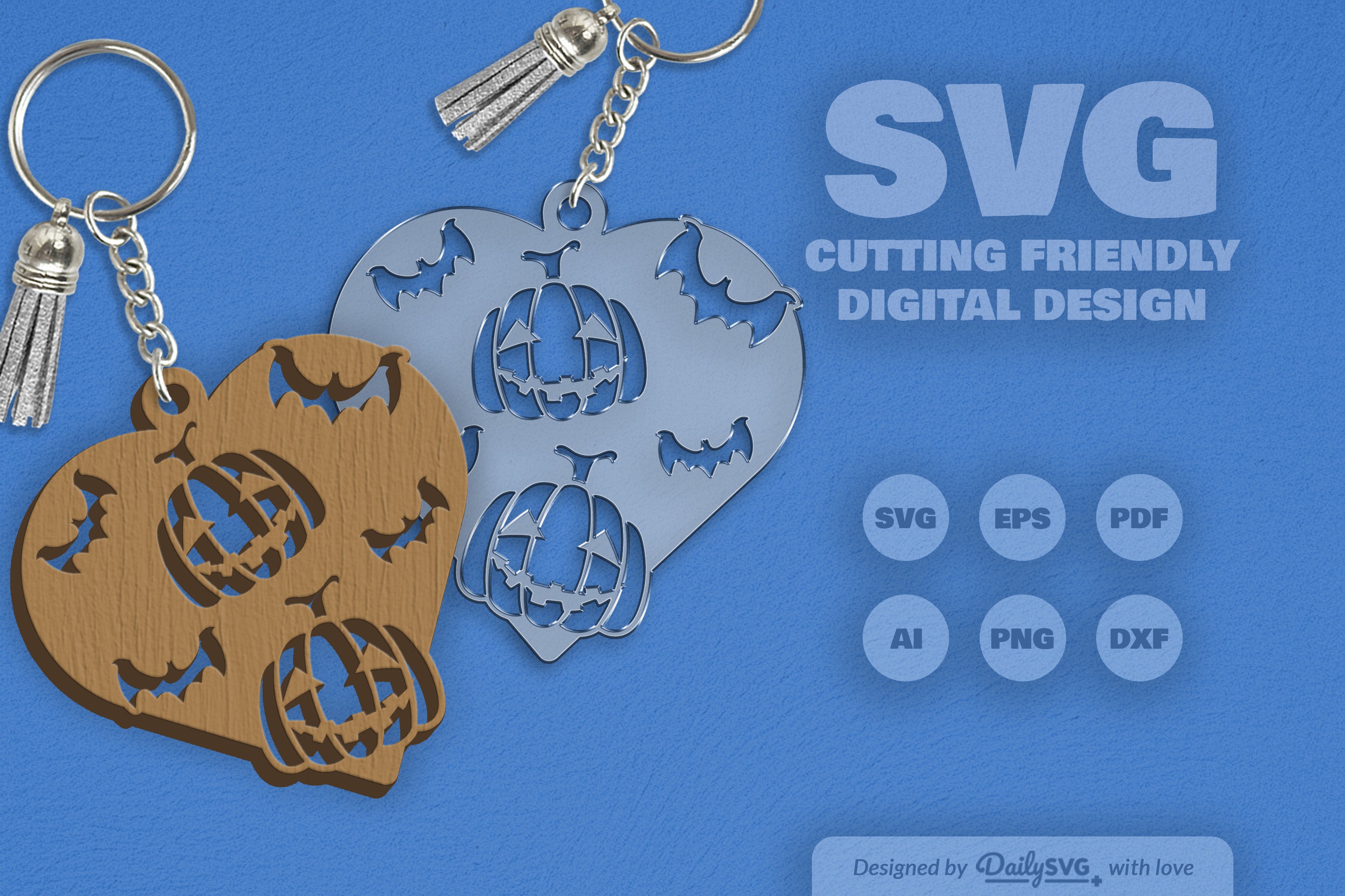 Halloween Pumpkin Heart SVG Bundle