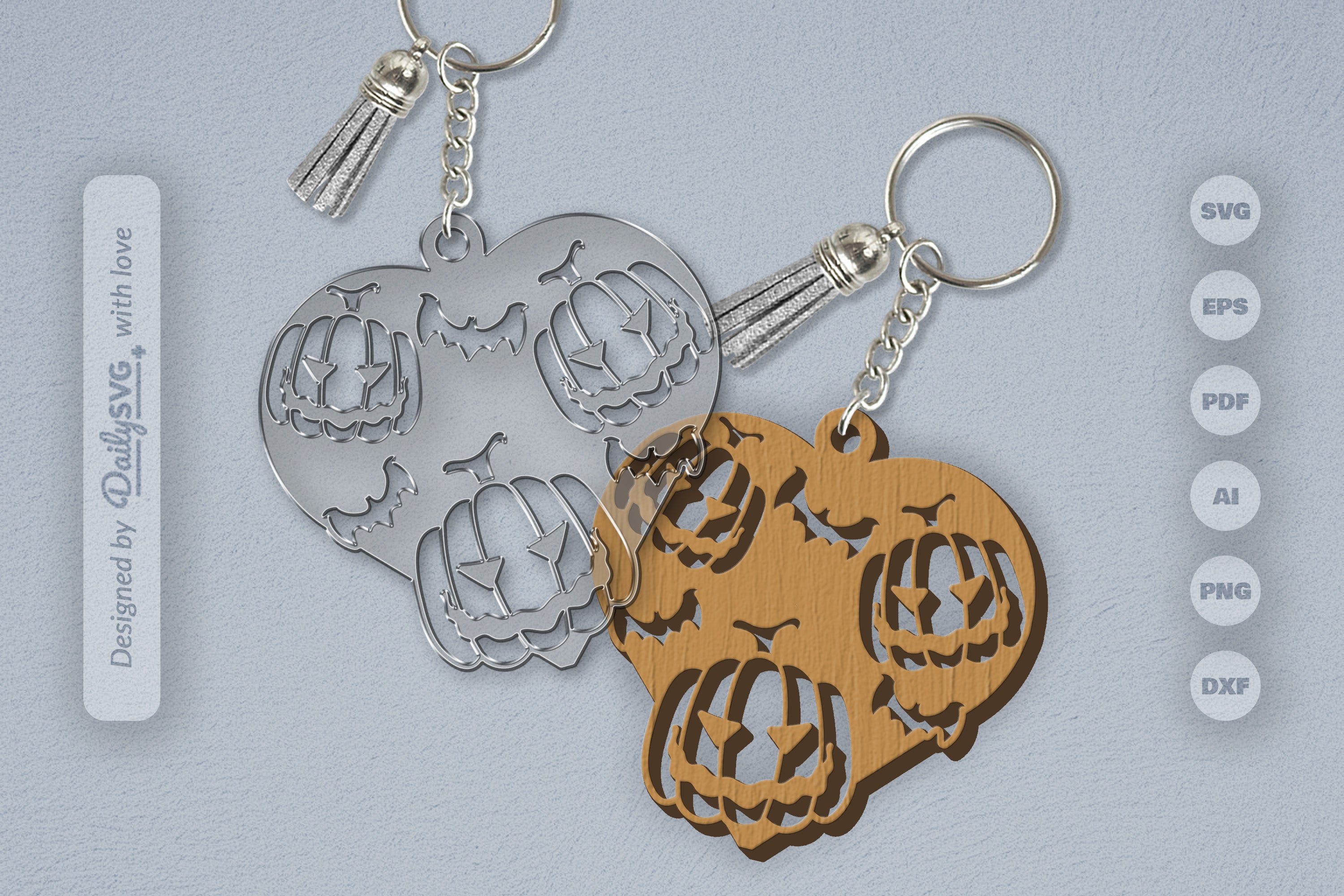 Halloween Pumpkin Heart SVG Bundle 3