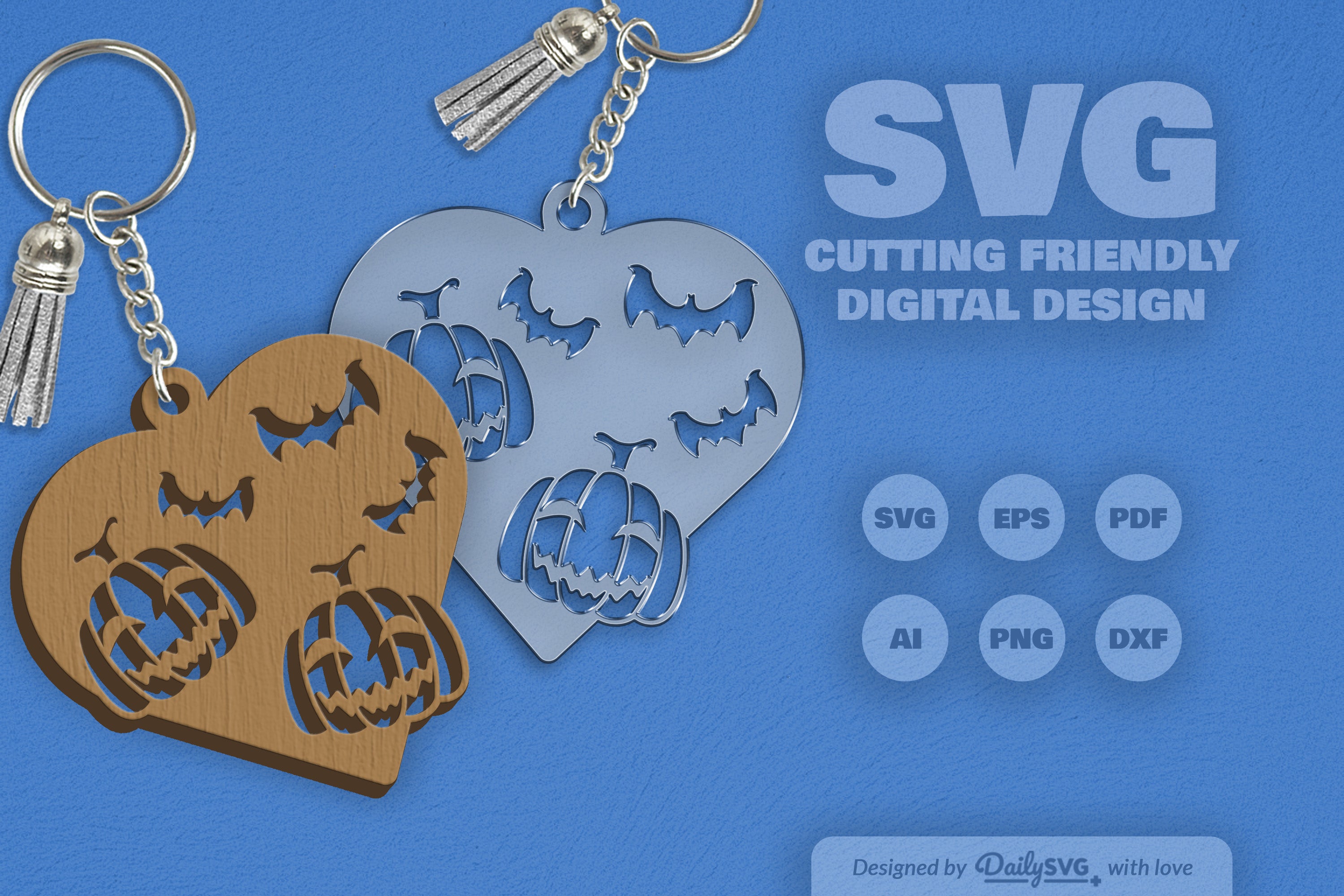 Halloween Pumpkin Heart SVG Bundle 2