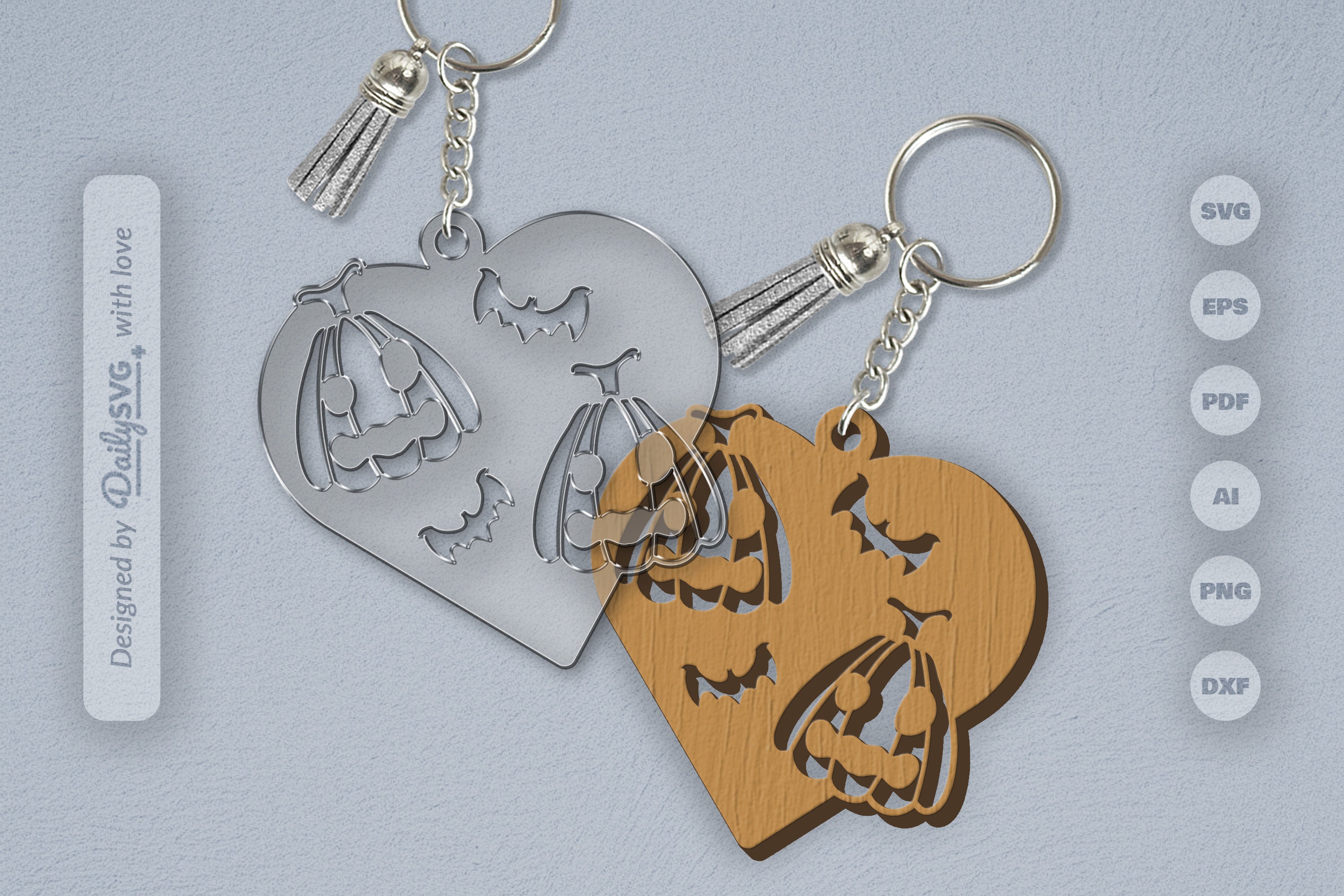 Halloween Pumpkin Heart SVG Bundle 1