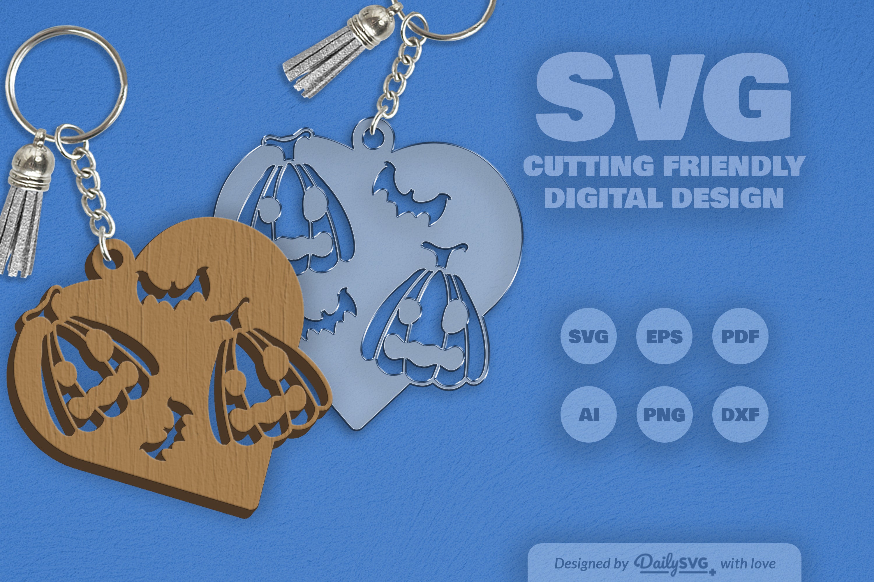 Halloween Pumpkin Heart SVG Bundle 1