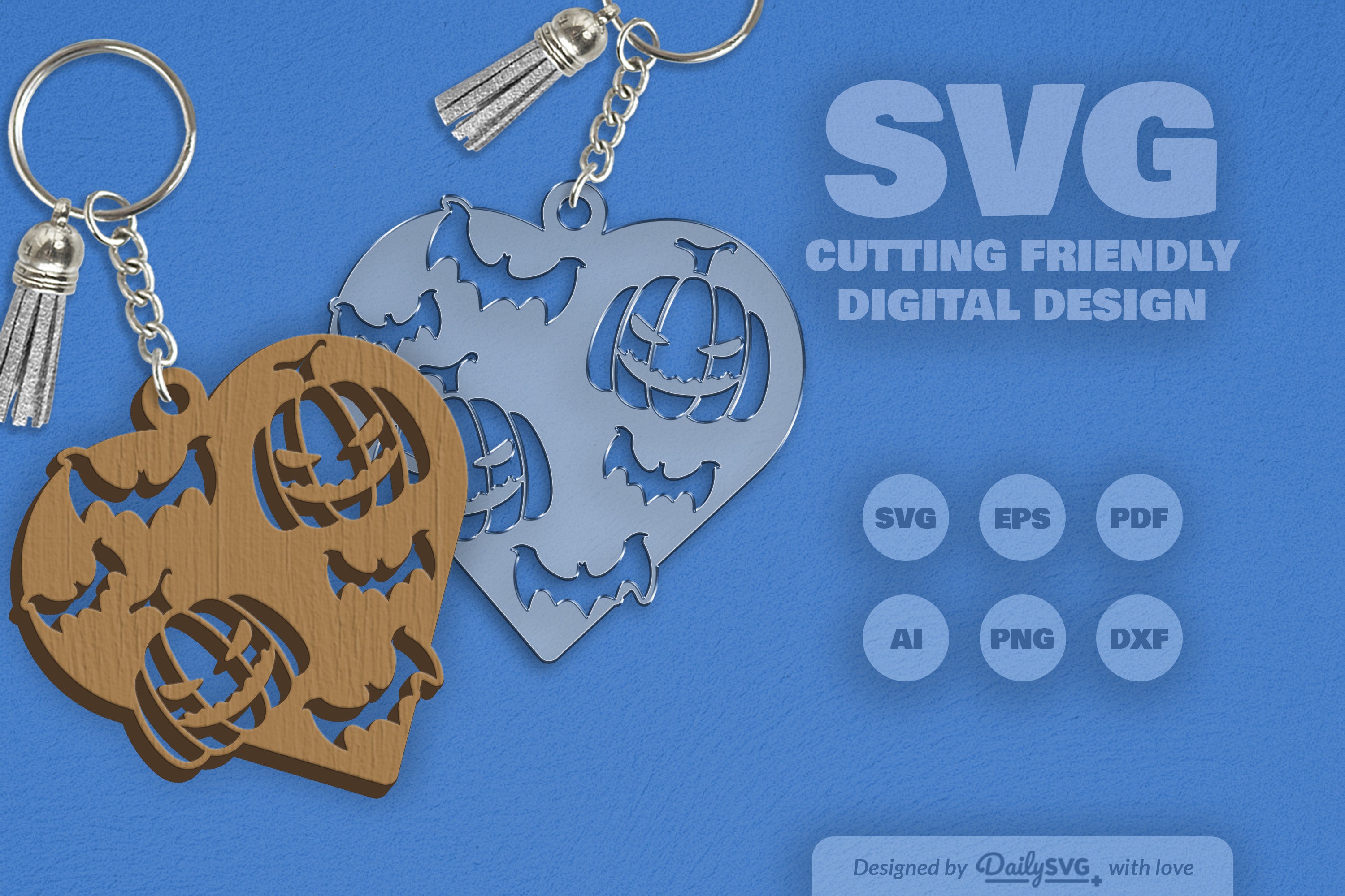 Halloween Pumpkin Heart SVG Bundle 5