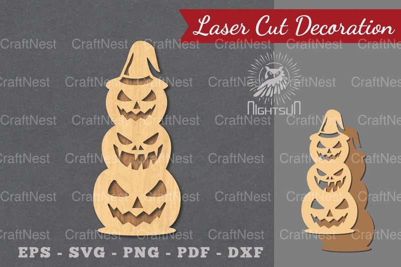 Halloween Pumpkin Laser Cut Decoration Clipart Bundle - CraftNest - Digital Crafting and Art