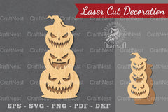 Halloween Pumpkin Laser Cut Decoration Bundle - CraftNest - Digital Crafting and Art