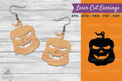 Halloween Pumpkin Laser Cut Earring SVG Bundle - CraftNest - Digital Crafting and Art