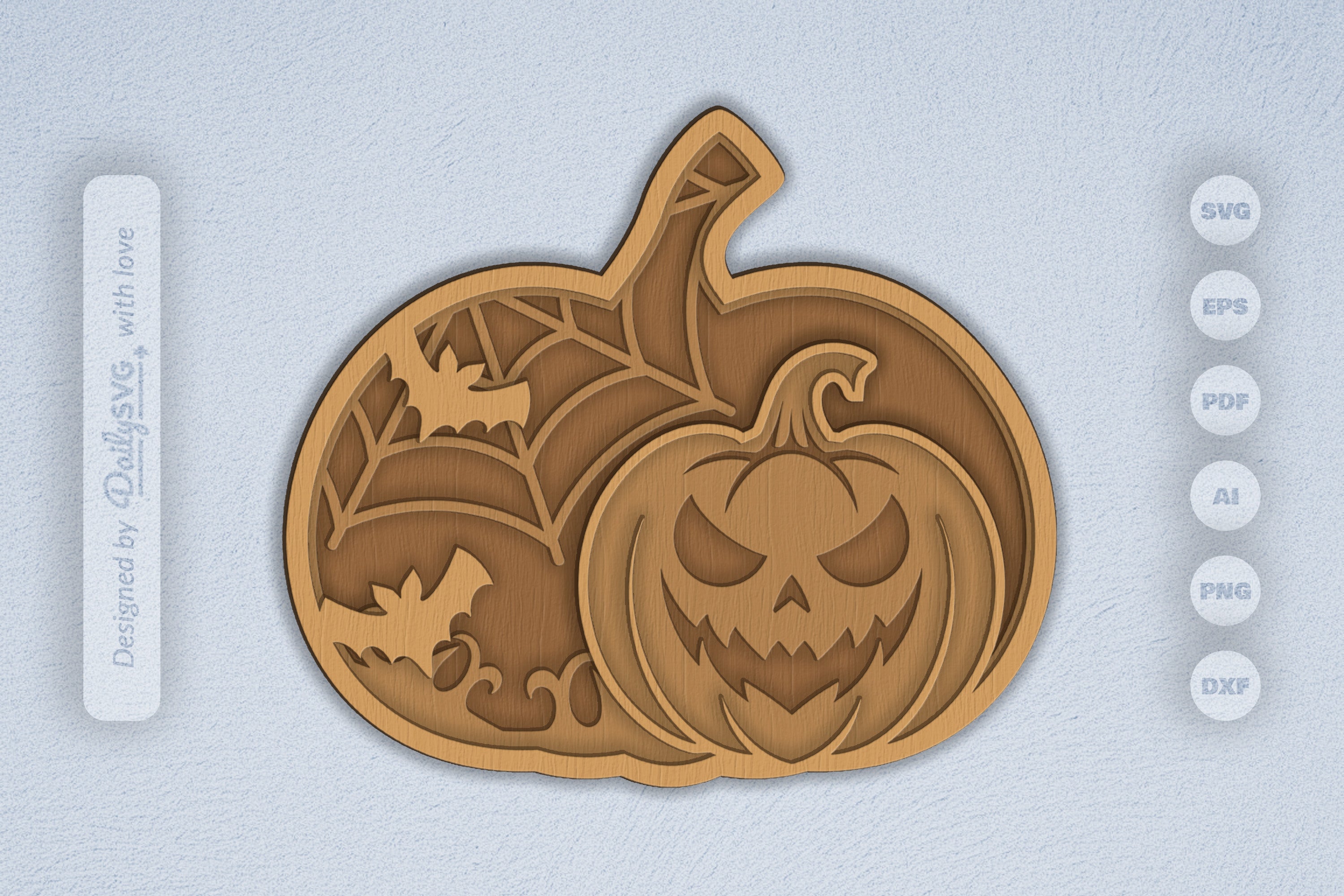 Halloween Pumpkin Laser Cut SVG Bundle